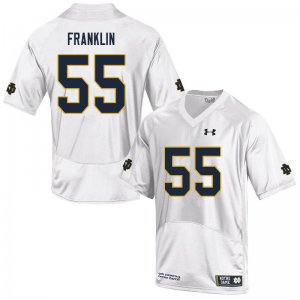 Notre Dame Fighting Irish Men's Jamion Franklin #55 White Under Armour Authentic Stitched College NCAA Football Jersey RQA6699AM